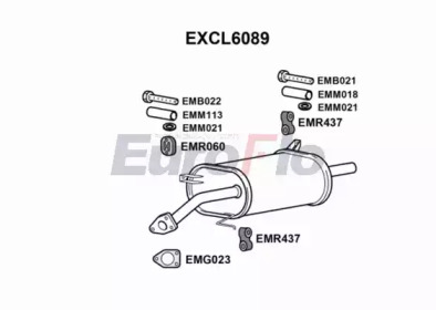 Амортизатор EuroFlo EXCL6089