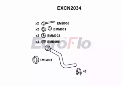 Трубка EuroFlo EXCN2034