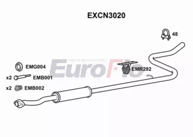 Амортизатор EuroFlo EXCN3020