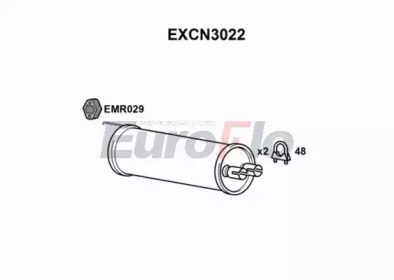 Амортизатор EuroFlo EXCN3022