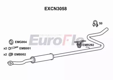 Амортизатор EuroFlo EXCN3058