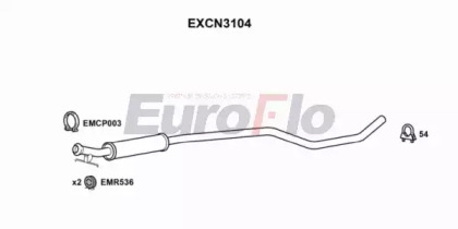 Амортизатор EuroFlo EXCN3104