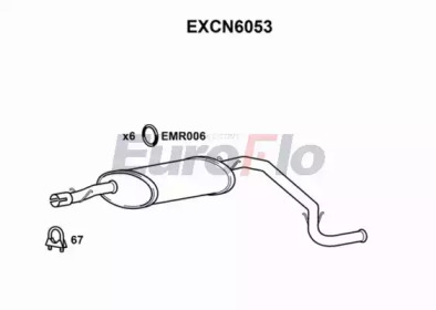 Амортизатор EuroFlo EXCN6053