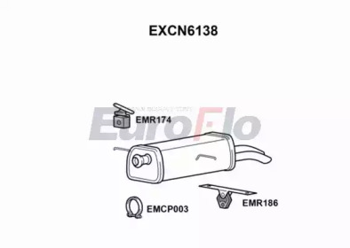 Амортизатор EuroFlo EXCN6138