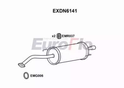 Амортизатор EuroFlo EXDN6141