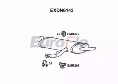 Амортизатор EuroFlo EXDN6143