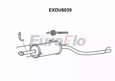 Амортизатор EuroFlo EXDU6039