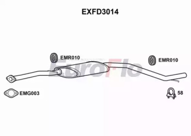 Амортизатор EuroFlo EXFD3014