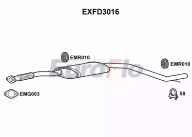 Амортизатор EuroFlo EXFD3016