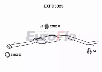 Амортизатор EuroFlo EXFD3025