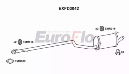 Амортизатор EuroFlo EXFD3042