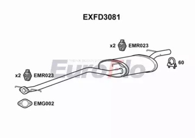 Амортизатор EuroFlo EXFD3081