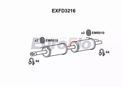 Амортизатор EuroFlo EXFD3216