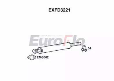 Амортизатор EuroFlo EXFD3221