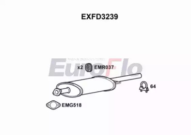 Амортизатор EuroFlo EXFD3239