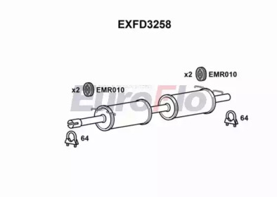 Амортизатор EuroFlo EXFD3258