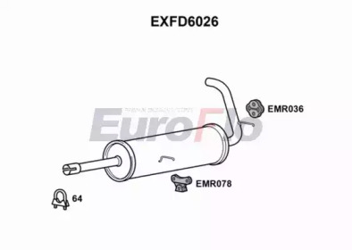 Амортизатор EuroFlo EXFD6026