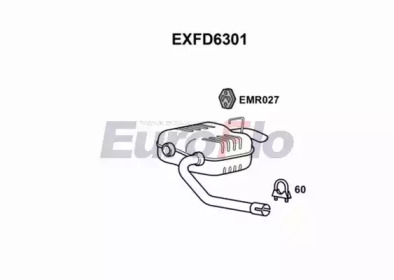 Амортизатор EuroFlo EXFD6301