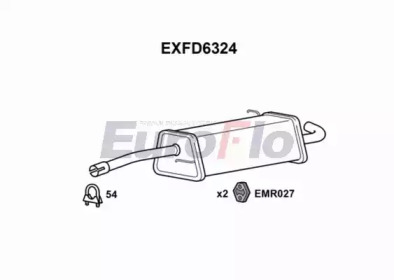 Амортизатор EuroFlo EXFD6324