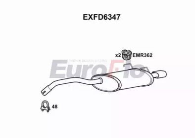 Амортизатор EuroFlo EXFD6347