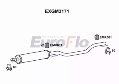 Амортизатор EuroFlo EXGM3171