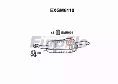 Амортизатор EuroFlo EXGM6110