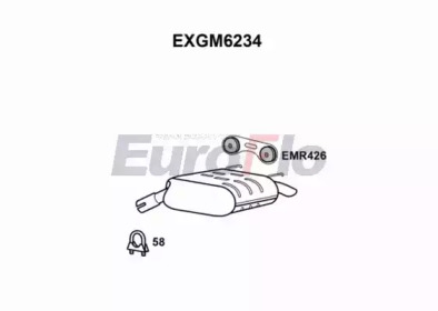 Амортизатор EuroFlo EXGM6234