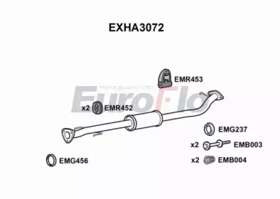 Амортизатор EuroFlo EXHA3072