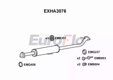 Амортизатор EuroFlo EXHA3076