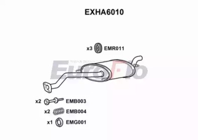 Амортизатор EuroFlo EXHA6010