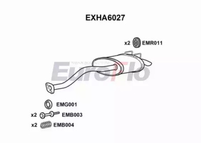 Амортизатор EuroFlo EXHA6027