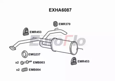 Амортизатор EuroFlo EXHA6087