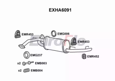 Амортизатор EuroFlo EXHA6091