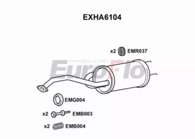 Амортизатор EuroFlo EXHA6104