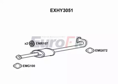 Амортизатор EuroFlo EXHY3051