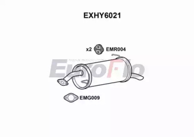 Амортизатор EuroFlo EXHY6021