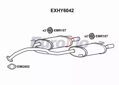 Амортизатор EuroFlo EXHY6042