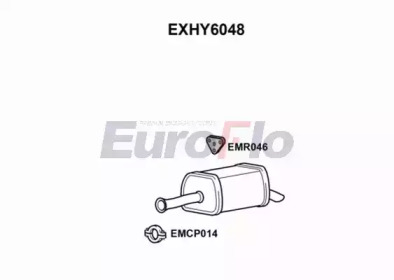 Амортизатор EuroFlo EXHY6048