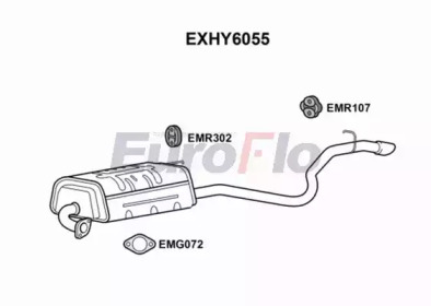 Амортизатор EuroFlo EXHY6055