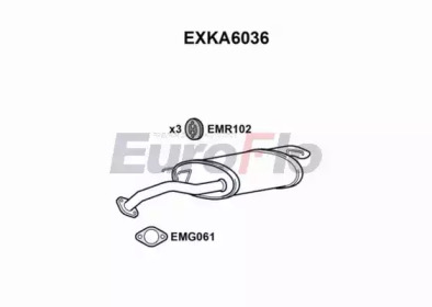 Амортизатор EuroFlo EXKA6036