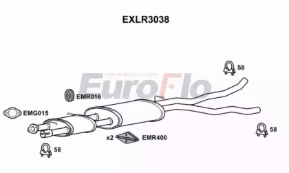 Амортизатор EuroFlo EXLR3038