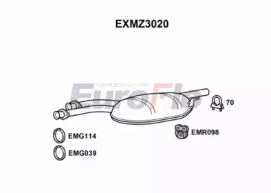 Амортизатор EuroFlo EXMZ3020