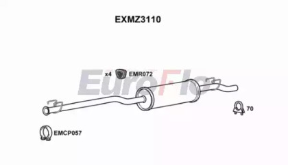 Амортизатор EuroFlo EXMZ3110