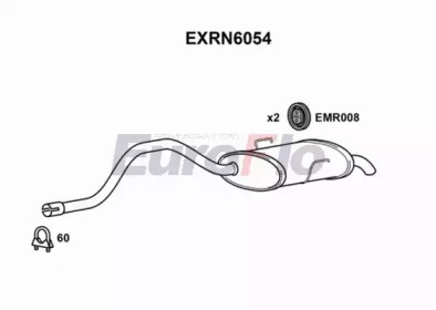 Амортизатор EuroFlo EXRN6054