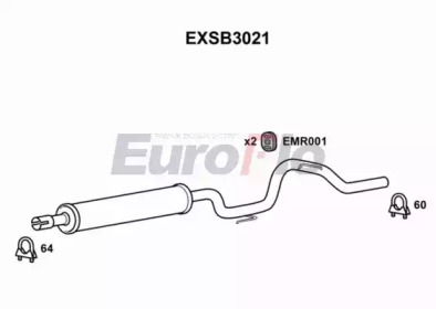 Амортизатор EuroFlo EXSB3021