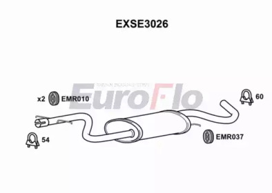 Амортизатор EuroFlo EXSE3026