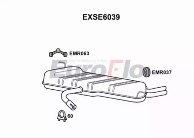 Амортизатор EuroFlo EXSE6039