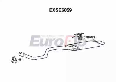 Амортизатор EuroFlo EXSE6059