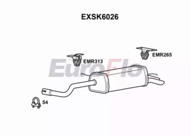 Амортизатор EuroFlo EXSK6026