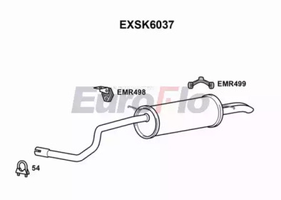 Амортизатор EuroFlo EXSK6037